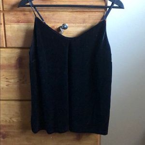 Velvet velour tank top